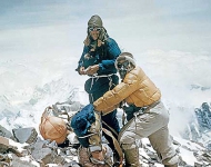 Сэр Эдмунд Хиллари и Норгей Тенцинг на вершине Эвереста