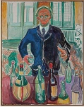Self-Portrait with Bottles