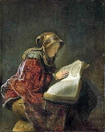 An Old Woman Reading, Probably the Prophetess Hannah