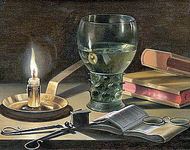 Still Life with Lighted Candle