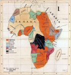 Европейская миссионерская карта Африки, около 1908 года