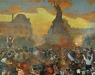 Карнавал в Париже в честь прибытия русских моряков 5 октября 1893 года