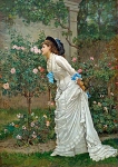 Девушка и розы