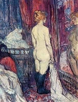 Nude Standing before a Mirror