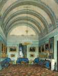 Виды залов Зимнего дворца - Первая запасная половина - Салон герцога М. Лейхтенбергского