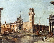 The entrance to the Arsenal in Venice