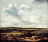Ruisdael Jacob Isaaksz van - Дюнный пейзаж с охотой на кроликов