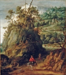 Velde Esaias van de - Горный пейзаж с путешественниками