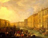 Регата на Большом канале в Венеции в честь Фридриха IV Датского 4 марта 1710 г.