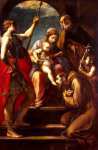 Святое Семейство со св. Франциском Ассизским, Архангелом Михаилом и Иоанном Крестителем