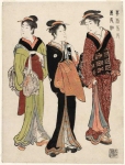 Три женщины, возвращающиеся из общественной бани
