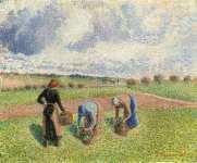 Крестьяне собирают траву
