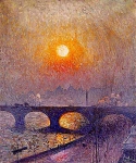 Восход солнца над мостом Ватерлоо