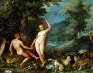 Адам и Ева в Эдемском саду