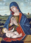 Antonello Saliba - Madonna adoring the child
