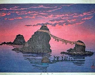 Dawn at Futamigaura (Свадебные скалы)