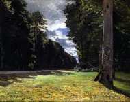Le pave de chailly in the forest of fontainebleau