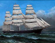 Clipper Ship Under Sail