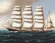Portrait of the Four Masted Barque Annie M Reid
