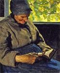 Кларенс Ганьон - Читающая старуха