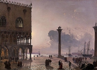The Piazzetta di San Marco by Moonlight