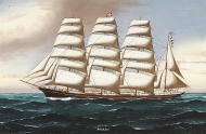 Portrait of the Four Masted Barque Annie M Reid