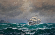 Dreimaster on the high seas