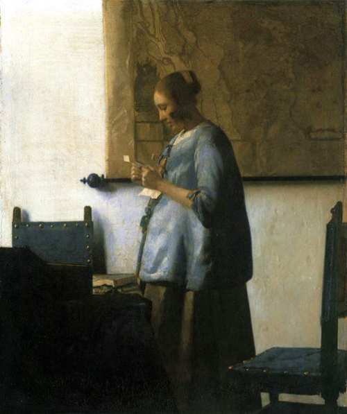 ян вермер женщина читающая письмо
