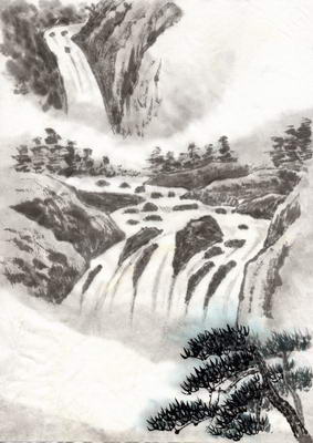водопады в живописи