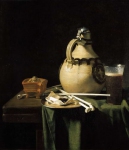 Anraadt, Pieter van - Натюрморт с глиняным кувшином и курительными трубками