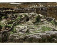 Голгофа и Гроб Господень вид от стен дворца Ирода