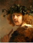 Backer, Jacob Adriaensz - Пастух с флейтой, возможно автопортрет, ок. 1637, 52,2 cm x 40,8 cm, Дерево, масло