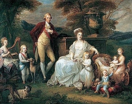 Король Фердинанд IV с семьей