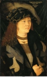 Barbari, Jacopo de (приписывается) - Портрет Хендрика (Hendrik), графа Мекленбурга (1479-1552), 1507, 59,3 cm x 37,5 cm, Дерево, масло