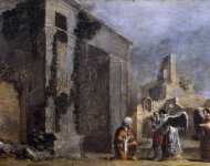 Bramer Leonaert (Dutch ) Авраам и три ангела