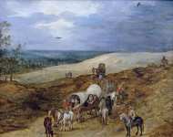 Bruegel the Elder Jan (Flemish ) Пейзаж с путниками
