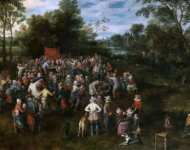 Bruegel the Elder Jan (Flemish ) Свадебный прием подарков