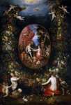 Bruegel the Elder Jan (Flemish ) Balen Hendrick van (Dutch ca) Кибела и времена года в фруктовой гирлянде до