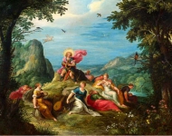 Аполон и музы на горе Парнас (совм с мастерской и мастерской Abraham Govaerts и Alexander Keirincx)