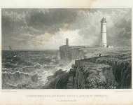 Light-Houses at Nash Point, Near St. Donats. Glamorganshire