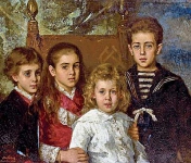 Портрет детей Павла Павловича Демидова, князя Сан-Донато