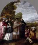 Carducho Vicente (Spanish ) Приезд Св Юга с шестью сподвижниками к св Бруно в монастырь Шартрез