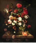 Beyeren, Abraham Hendriksz Van - Цветочный натюрморт, ок. 1663-65, 80 cm x 69 cm, Холст, масло