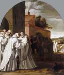 Carducho Vicente (Spanish ) Святой Бернард Клервоский посещает картезианский монастырь и Гуго I