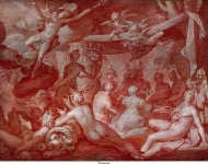 Bloemaert, Abraham - Пир богов (Свадьба Пелея и Фетиды), 1598, 30,7 cm x 41,8 cm, Холст, масло