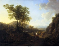 Both, Jan - Итальянский пейзаж, ок. 1645, 51 cm x 70 cm, Медь, масло