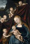 Cranach the Elder Lucas (German ) Мадонна с младенцем святой Иоанн и ангелы