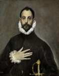 El Greco (Greekborn Spanish ) Дворянин с рукой на груди