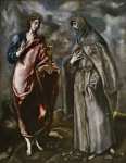 El Greco (Greekborn Spanish ) (мастерская) Свв Иоанн Богослов и Франциск Ассизский ок