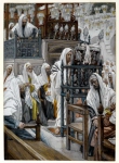 Иисус разворачивает книгу в синагоге